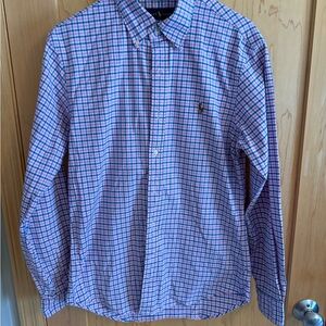 Polo by Ralph Lauren Men's Blue Checkered Shirt